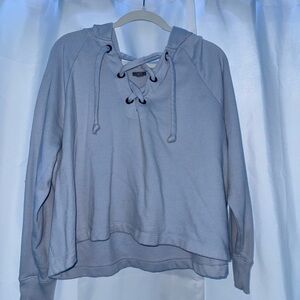 Women's Blue Hoodie Top